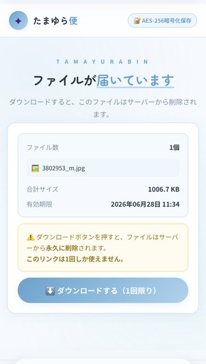 受信画面